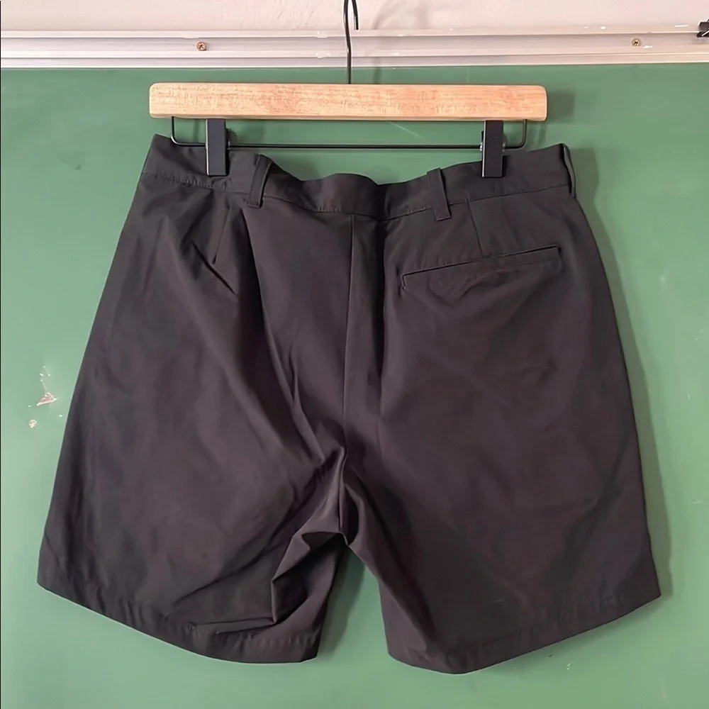 J. Crew Men's 31 Black Flat Front Tailored Shorts 7